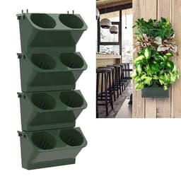 Växtvägg för vertikal odling 24x14x57cm Grön