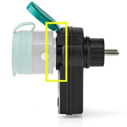 Nedis Smart RF-kontakt IP44 På/av RF Mesh Schuko typ F 3680 W