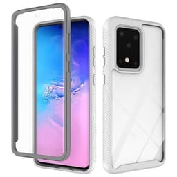 Shockproof TPU-kuori 2-kerrosta Samsung Galaxy S20+, valkoinen
