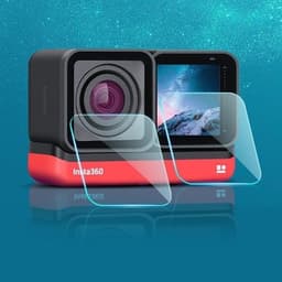 Näytönsuoja karkaistua lasia Insta 360 One R 4K - Linssi + näyttö
