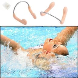 Näsklämma med stålbåge för simning 2-pack