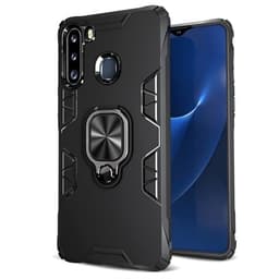 Suojakuori renkaalla Samsung Galaxy A21 - Musta