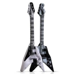 Oppustelig Guitar - Sort/Hvid