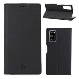 Flip kotelo korttitaskulla & telineellä Huawei Honor V30 & V30 Pro, Musta