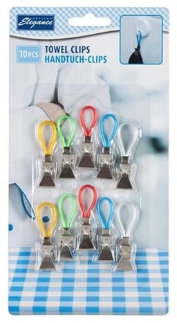 Handduksclips 10-Pack