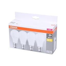 Osram LED B22d 9W Varmhvit 4-pk