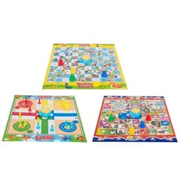 Stort 60x50cm Spel - Ludo / Snakes / Goose