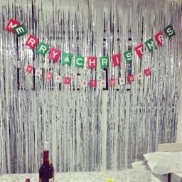 Glitterforhæng i Sølv