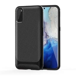 TPU kuori Samsung Galaxy S20+, Carbon Fiber+ Musta
