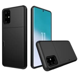 Shockproof deksel med kortholder til Samsung Galaxy S20 Ultra, svart