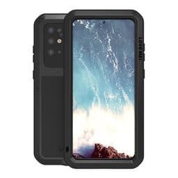 LOVE MEI Shockproof metallikuori Samsung Galaxy S20+, Musta