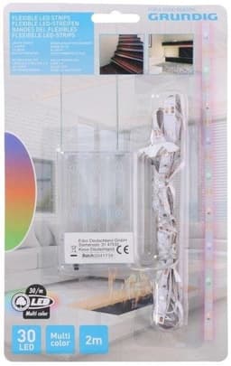 LED Strip (30 led) batteridriven - 2m Klar Vit