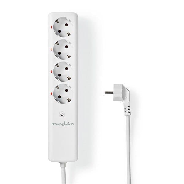 Nedis Smart RF-grenuttak 4x Schuko typ F 3680 W