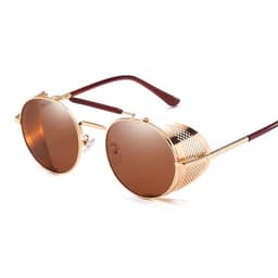 Solbriller Retro - Gull/Brun