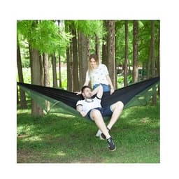 Svart Hängmatta med myggnät - 290 x 140 cm