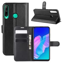 Lompakkokotelo telineellä Huawei P40 Lite E / Y7P, Musta