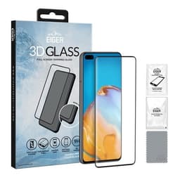 Eiger 3D Tempereret Skærmskåner Huawei P40 - Klar/Sort
