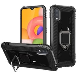 Suojakuori renkaalla Samsung Galaxy A01 - Musta