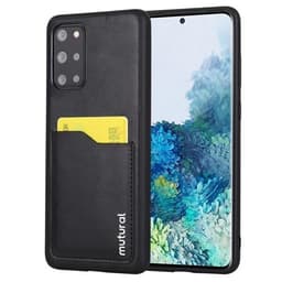 Matkapuhelimen kuori korttitaskulla Samsung Galaxy S20+, Musta