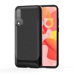 TPU deksel Huawei nova 6, Carbon Fiber+Svart