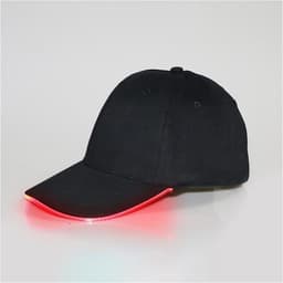 Keps med LED - Vit, Rött Ljus