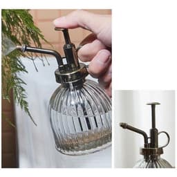 Blomsterforstøver af glas med glat ringhåndtag