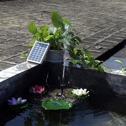 Fontene med sollcellelading