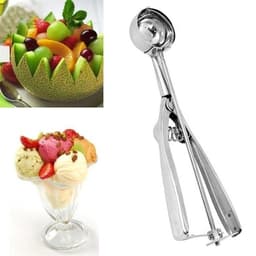 Glass- och fruktskopa i rostfritt stål