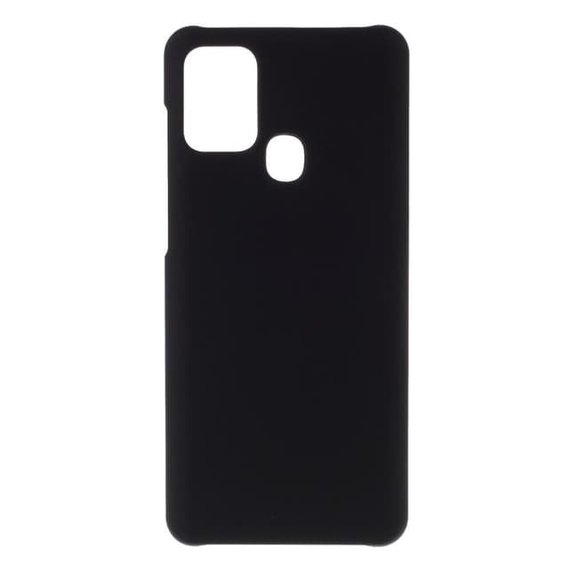 Samsung Galaxy A21s Rubberized HårdPlast Skal - Svart