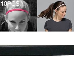 Hårband Elastisk Svart 10-pack