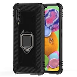 Suojakuori renkaalla Samsung Galaxy A50 - Musta