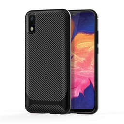 TPU kuori Huawei Honor 8S, Carbon Fiber+Musta