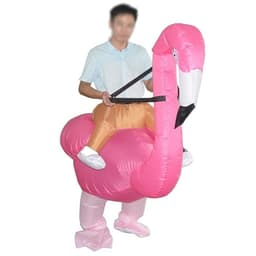 Oppustelig Flamingo-Maskeradedragt