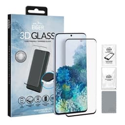 Eiger 3D CF Temperert Skjermbeskyttelse Samsung Galaxy S20 Klar/Svart