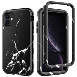 3 i 1 Full Protection Deksel til iPhone 11 - BLACK MARBLE