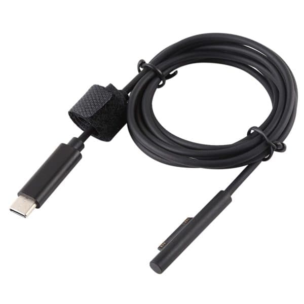 USB Type-C til 6 Pin Magnetisk ladekabel til Microsoft Surface Pro 6 ...