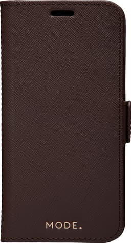 Dbramante1928 Milano lommebokdeksel iPhone 12/12 Pro (dark chocolate)