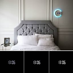 Rund LED Natlampe/Vægur Ø30