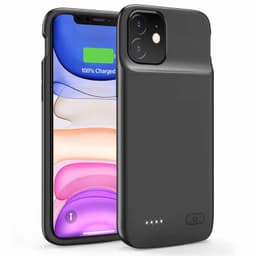 iPhone 11 Backup batteridæksel 5000 mAh Sort
