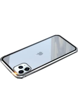 Magnetisk skall med dobbeltsidig herdet glass - iPhone 11 Pro - Sølv