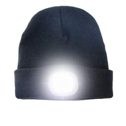 INF Ladattava hattu LED-valolla - musta