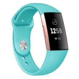 Fitbit Charge 3/4 rannekoru silikoni - turkoosi - L.