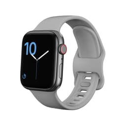 Apple Watch rannekoru 42/44 silikoni - harmaa