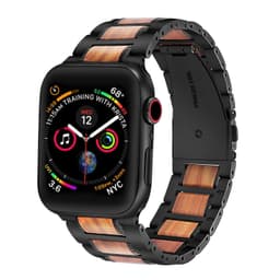 Apple Watch armband 42/44 mm i trä och rostfritt stål