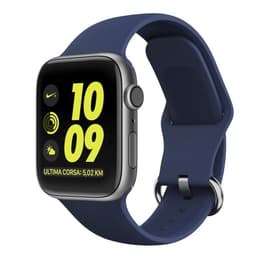 Apple Watch rannekoru silikoni 38/40 - tummansininen