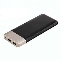Powerbank 9000 mAh tyylikäs nahka