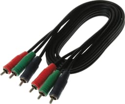 Qnect lydkabel 3 x RCA - 3 x RCA (3 m)