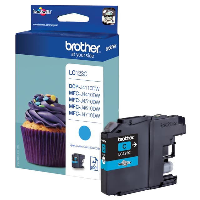 Brother blekkpatron LC123C Cyan