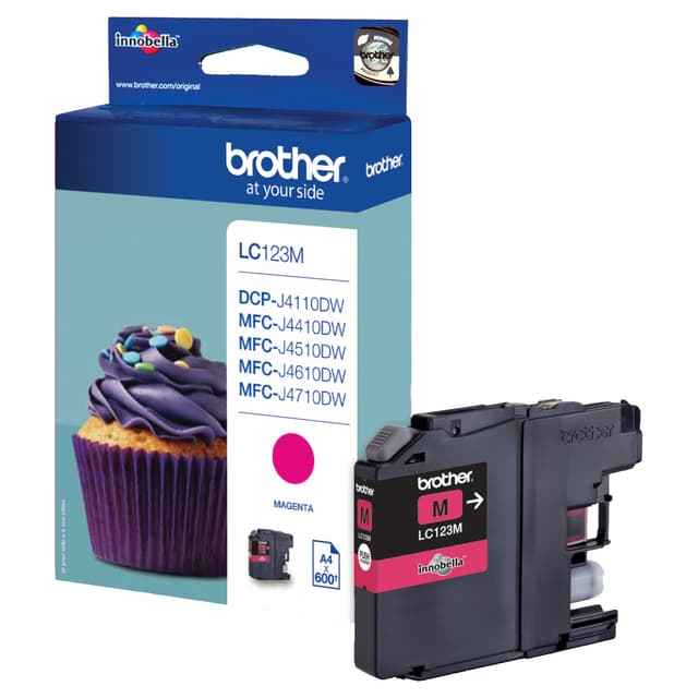 Brother bläckpatron LC123M Magenta