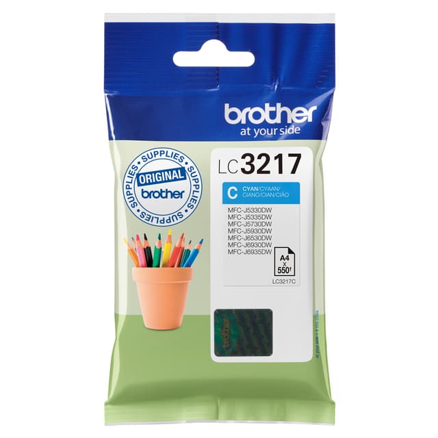 Brother blekkpatron LC-3217C Cyan